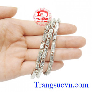 Dây chuyền bạc nam tính đẹp nhận đặt chế tác theo yêu cầu.