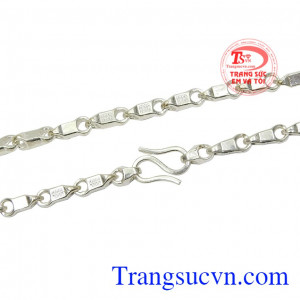 Dây chuyền bạc phong cách nam giới giao hàng tận nơi.
