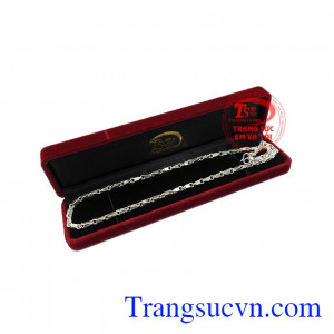 Dây chuyền bạc phong cách nam giới
