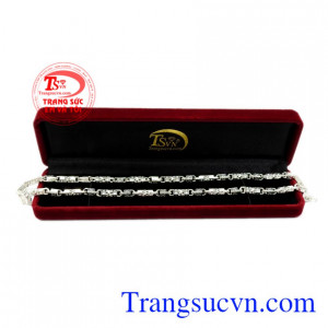 Sản phẩm nhận đặt chế tác theo yêu cầu. Dây chuyền bạc thịnh vượng phái mạnh