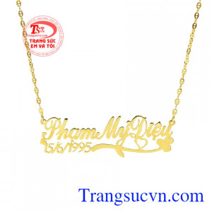 Dây chuyền chữ chất lượng 18k giao hàng nhanh trên toàn quốc.