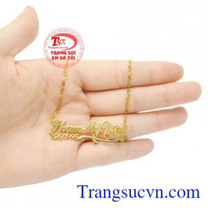 Dây chuyền chữ chất lượng đẹp.