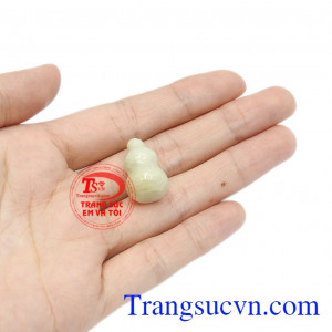 Sản phẩm có thể bọc vàng hoặc bạc làm mặt dây. Hồ lô cẩm thạch đẹp