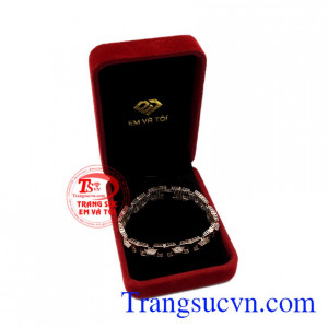 Lắc nam vàng hồng thời trang 14k.