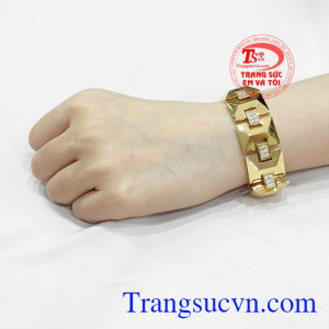 Lắc tay vàng tây nam tính