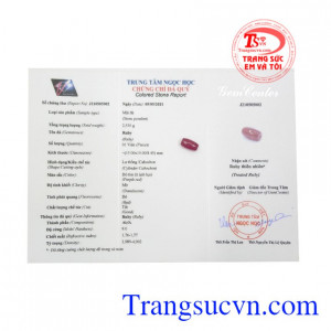 Lu thống Ruby cát tường