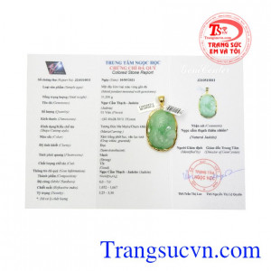 Mặt cẩm thạch Đức Mẹ bọc vàng 14k