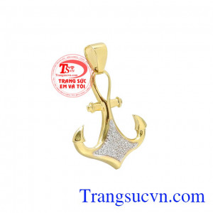 Mặt dây nam mỏ neo thời trang được nhập khẩu từ Hàn Quốc. 