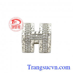 Mặt dây nữ chữ H thời trang