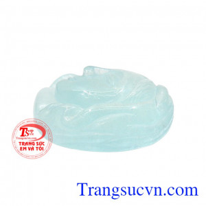 Với mặt dây này, bạn có thể bọc vàng hoặc bạc để làm trang sức giúp mặt đá được bền đẹp hơn. Mặt đức mẹ Maria đá aquamarine