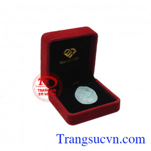Mặt đức mẹ Maria đá aquamarine nhận giao hàng toàn quốc.