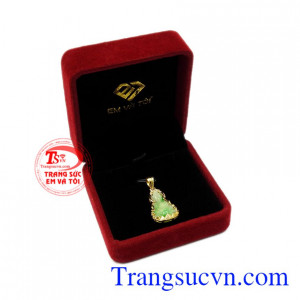 Mặt phật bà cẩm thạch bình an
