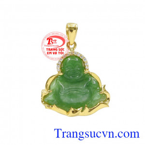 Mặt phật di lặc hoan hỉ jadeite