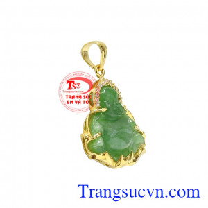 Mặt phật di lặc hoan hỉ jadeite phù hợp cho người mệnh hỏa và mệnh mộc. 