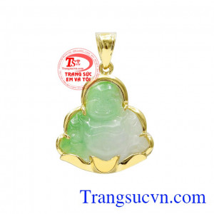 Mặt phật di lặc jadeite an bình