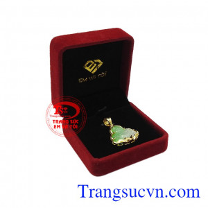 Mặt phật di lặc jadeite an bình có giấy kiểm định đá quý uy tín.