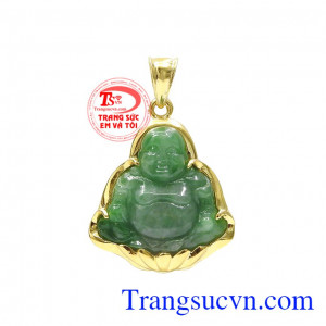 Mặt phật di lặc jadeite an nhiên