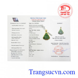 Mặt phật di lặc jadeite an nhiên