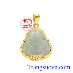 Mặt phật di lặc jadeite phát tài