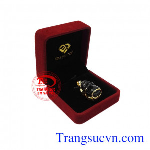 Mặt tỳ hưu bọc vàng chất lượng đẹp.