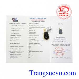 Mặt tỳ hưu bọc vàng chất lượng 14k