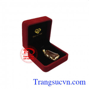 Mặt vàng thạch anh tóc chất lượng đẹp.