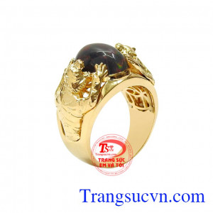 Nhẫn nam opal tuổi dần
