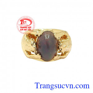Đá opal hay còn gọi là đá mắt mèo có nhiều tác dụng trong phong thủy và đời sống. Nhẫn nam opal tuổi dần