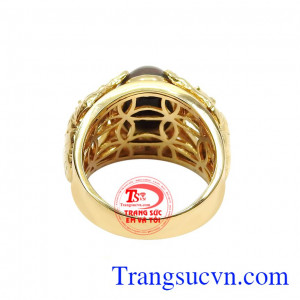 Nhẫn nam opal tuổi dần được bảo hành chu đáo, nhận chế tác theo yêu cầu.