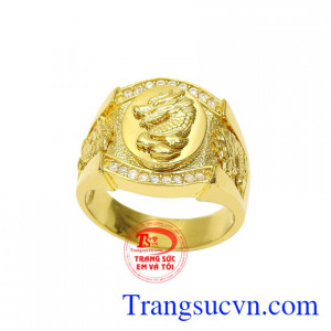 Nhẫn nam rồng chất lượng đẹp.