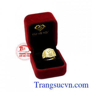 Nhẫn nam rồng chất lượng phong cách.