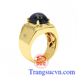 Nhẫn nam saphir thời thượng là sản phẩm mới được nhiều các cánh mày râu lựa chọn làm trang sức đeo bên mình.