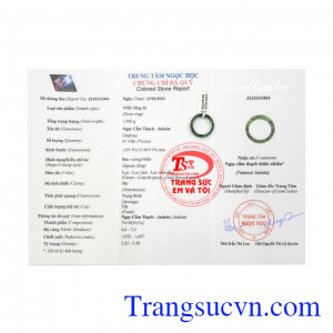 Nhẫn ngón út cẩm thạch đẹp