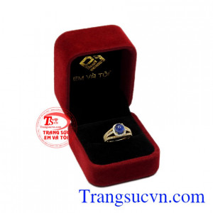 Nhẫn nữ saphir thanh lịch đẹp.