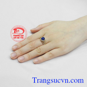 Nhẫn nữ saphir thanh lịch