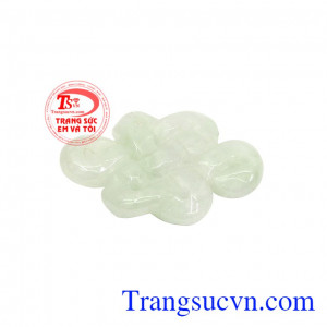 Nút thắt may mắn ngọc cẩm thạch có thể bọc vàng hoặc bạc để làm mặt dây, vòng và lắc tay. 