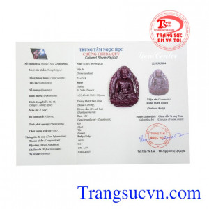 Phật A Di Đà Ruby an nhiên