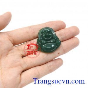 Sản phẩm có thể bọc vàng hoặc bạc để làm trang sức phong thủy. Phật di lặc mã não đẹp