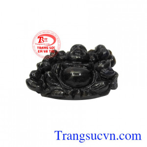 Phật Di Lặc saphir an yên có giấy kiểm định từ trung tâm kiểm định đá quý uy tín.