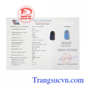 Phật Quan Âm saphir cát tường