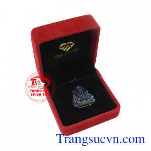 Phật Quan Âm saphir thiện lành đẹp.