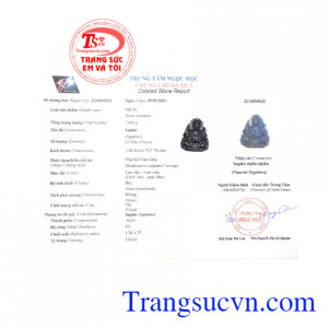 Phật Quan Âm saphir thiện lành