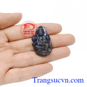 Phật Quan Âm saphir tịnh tâm đẹp.