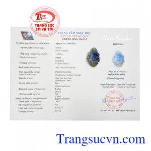 Phật Quan Âm saphir vượng khí