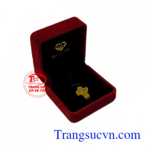 Thánh giá thạch anh tóc an lành thiên nhiên.