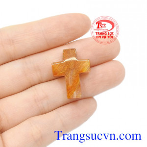 Thánh giá thạch anh tóc món quà ý nghĩa dành tặng người thân, bạn bè.
