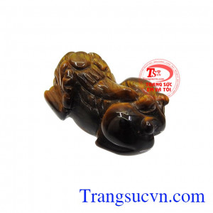 Sản phẩm hợp phong thủy, có thể bọc vàng hoặc bạc để làm trang sức phong thủy. Tỳ hưu mắt hổ hưng thịnh