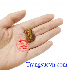 Tỳ hưu mắt hổ thiên nhiên đẹp có thể làm mặt dây hoặc mặt nhẫn.