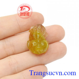 Tỳ hưu thạch anh tóc lộc phúc đẹp.