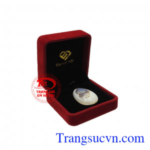 Sản phẩm phù hợp làm mặt dây bọc vàng hoặc bạc. Viên mã não thiên nhiên đẹp